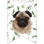 Mops Greenery Baby Shower Puppy Banner (Zweite Fahne)