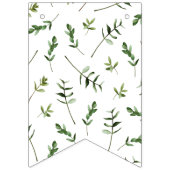 Mops Greenery Baby Shower Puppy Banner (Erste Fahne)