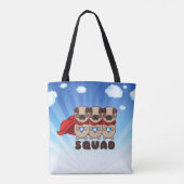 Mops-Gruppe mit Hintergrund Tasche (Rückseite)