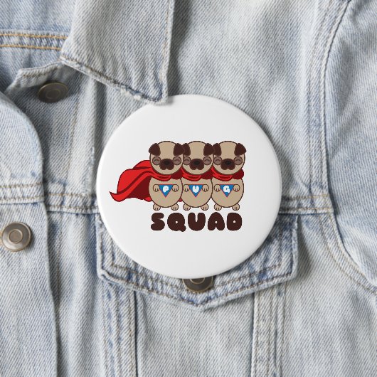 Mops-Gruppe-runder Knopf Button (Beispiel)