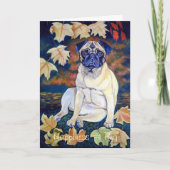 Mops Grußkarten / Notecards Karte (Vorderseite)