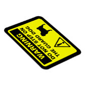 Mops Guard Hund Warnung Magnet (Rechte Seite)