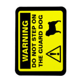 Mops Guard Hund Warnung Magnet (Vertikal)