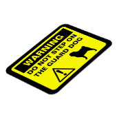 Mops Guard Hund Warnung Magnet (Linke Seite)