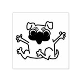 Mops Gummistempel (Prägung)