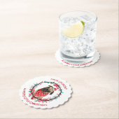 Mops haben sich ein fröhliches kleines Weihnachtsf Untersetzer (Vor Ort)