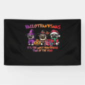 Mops Halloween Erntedank Weihnachts-Klassik T-Shi Banner (Horizontal)