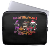 Mops Halloween Erntedank Weihnachts-Klassik T-Shi Laptopschutzhülle (Vorderseite)