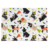 Mops Halloween Große Geschenktüte (Vorderseite)