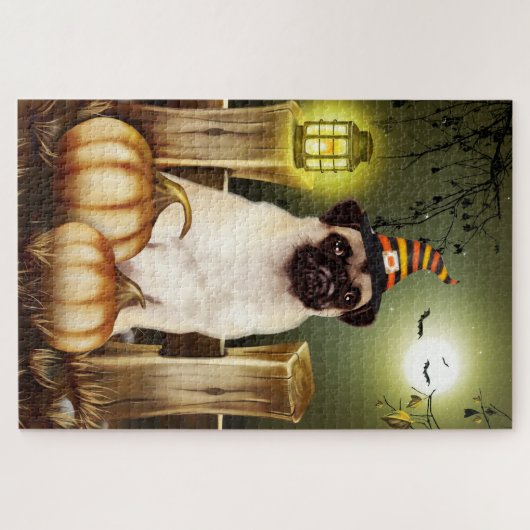 Mops Halloween Jigsaw Puzzle (Horizontal)