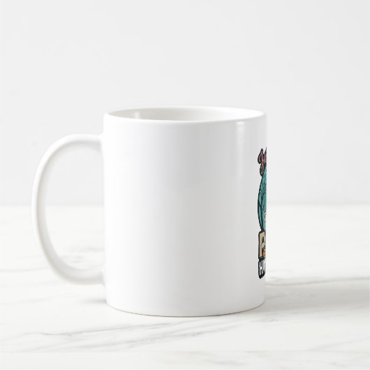 Mops-Halloween-Mädchen-Vintage-Vektordesign_1 Kaffeetasse (Links)
