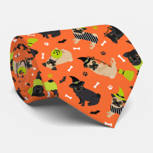 Mops Halloween Neck Tie Krawatte