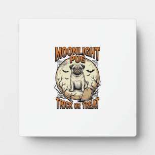 Mops-Halloween-Shirt mit Vintage-Stichmond_1 Fotoplatte