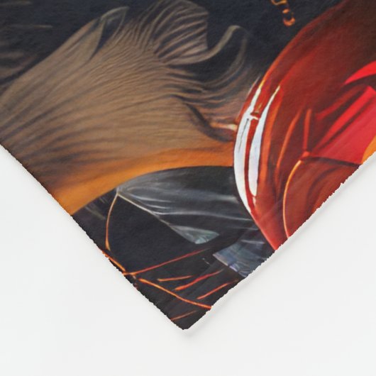 Mops Halloween Spooky Fleecedecke (Ecke)