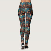 Mops Halloween Spooky Leggings (Rückseite)