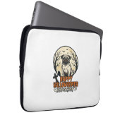Mops Halloween-Süßigkeiten oder Saures Vintage-Gra Laptopschutzhülle (Vorne Rechts)
