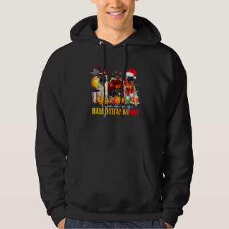 Mops Happy Hallothanksmas Halloween Erntedank Ch Hoodie