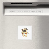 Mops Happy Halloween Dog Kostüm Magnet (In Situ (Geschirrspüler))