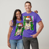 Mops hässlicher Weihnachtsfest Mops mit einem Weih T-Shirt (Unisex)
