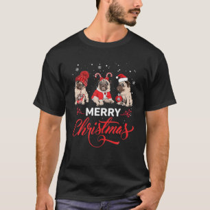 Mops hässlicher Weihnachtskraut für Frauen Männer T-Shirt