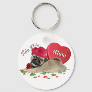 Mops hat Herzgeschenke Schlüsselanhänger
