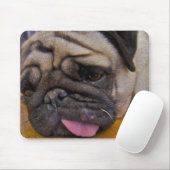 Mops hatte eine zu viele Mausunterlage Mousepad (Mit Mouse)