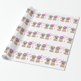 Mops hatten Sie mich am Schuss Geschenkpapier