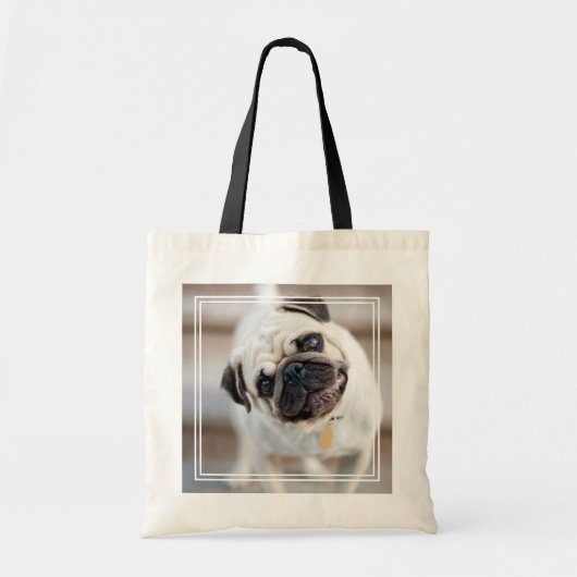 Mops Head Tilt Tragetasche (Vorne)