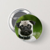 Mops Headshot Button (Vorne & Hinten)