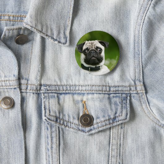Mops Headshot Button (Beispiel)