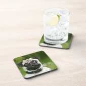 Mops Headshot Getränkeuntersetzer (Rechte Seite)