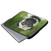 Mops Headshot Laptopschutzhülle (Vorne Knopf)