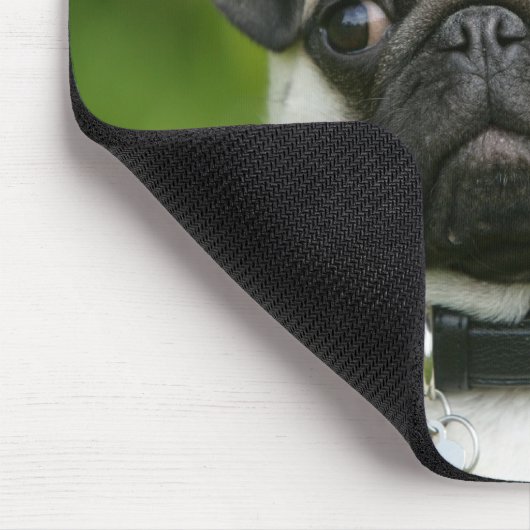 Mops Headshot Mousepad (Ecke)
