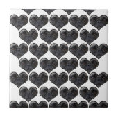 Mops Hearts Fliese (Vorderseite)