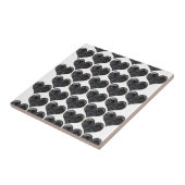 Mops Hearts Fliese (Seite)