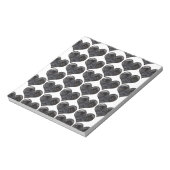 Mops Hearts Notizblock (Rotiert)