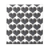 Mops Hearts Notizblock (Vorderseite)