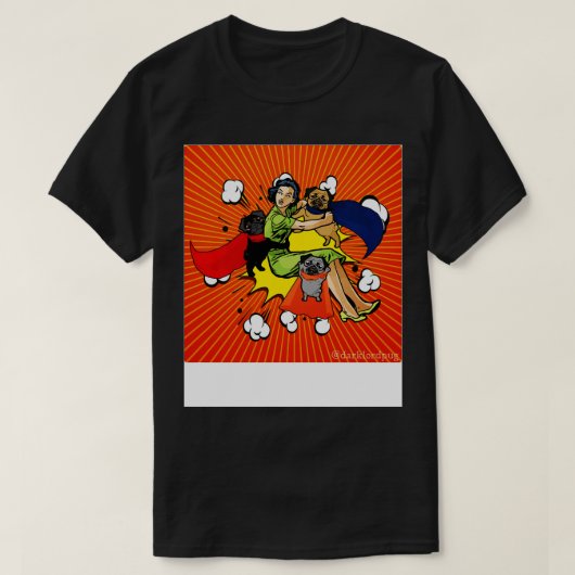 Mops-Helden T-Shirt (Design vorne)