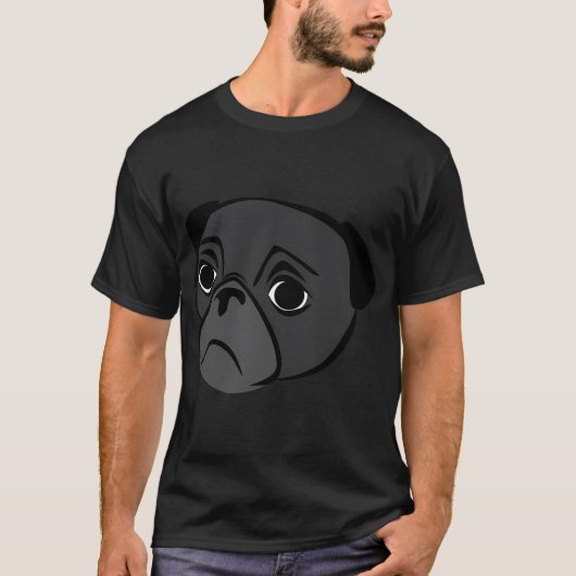 Mops-Herz schlägt T-Shirt (Vorderseite)