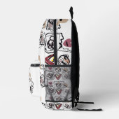 Mops-Herzen Bedruckter Rucksack (Rechts)