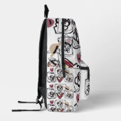 Mops-Herzen Bedruckter Rucksack (Links)