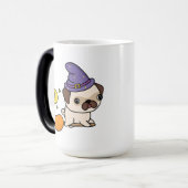 Mops Hexen Tasse (Vorderseite Links)