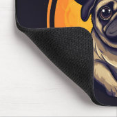 Mops Hexenbrumkins Halloween Mousepad (Ecke)