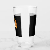 Mops Hexenhut Jack-o-Lantern Hunde Halloween T-Shi Glas (Links)