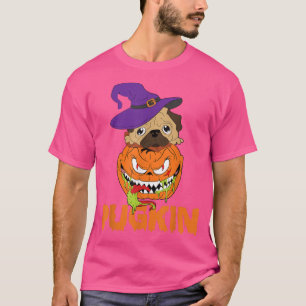 Mops Hexenkürbis Halloween Kids Men Pugkin T-Shirt