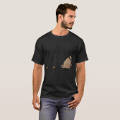Mops Hinterteil Rutschen T-Shirt (Vorne ganz)