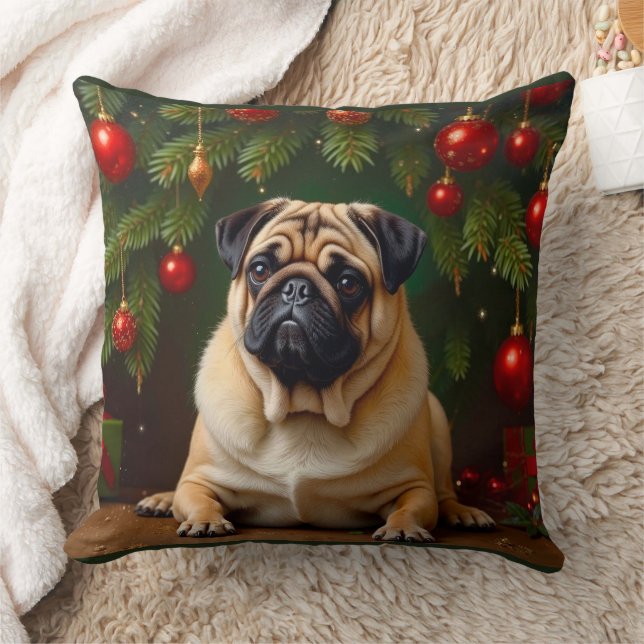 Mops Holiday Kissen (Decke)