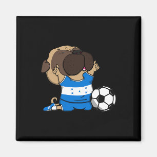 Mops-Honduras-Fußballfans-Trikot honduranische Fuß Magnet