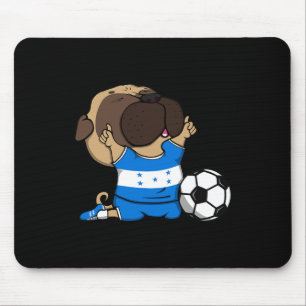 Mops-Honduras-Fußballfans-Trikot honduranischer Fu Mousepad