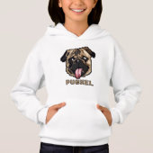 Mops Hoodie (Vorderseite)